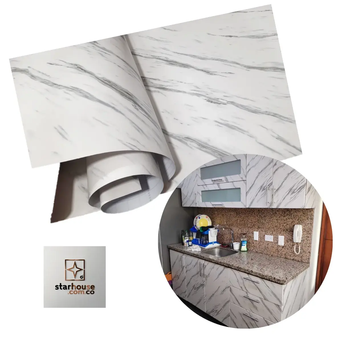 vinilo adhesivo pared vinilo adhesivo muebles vinilo marmolizado Colombia