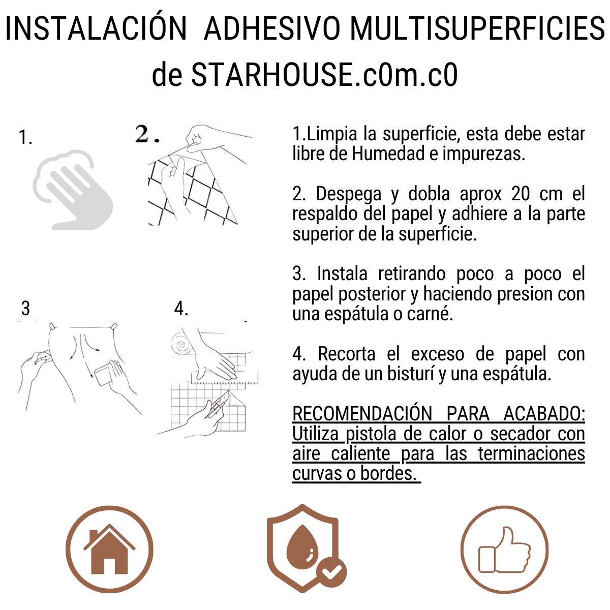 Vinilo Adhesivo Madera ancho 60 cms - Imagen 3