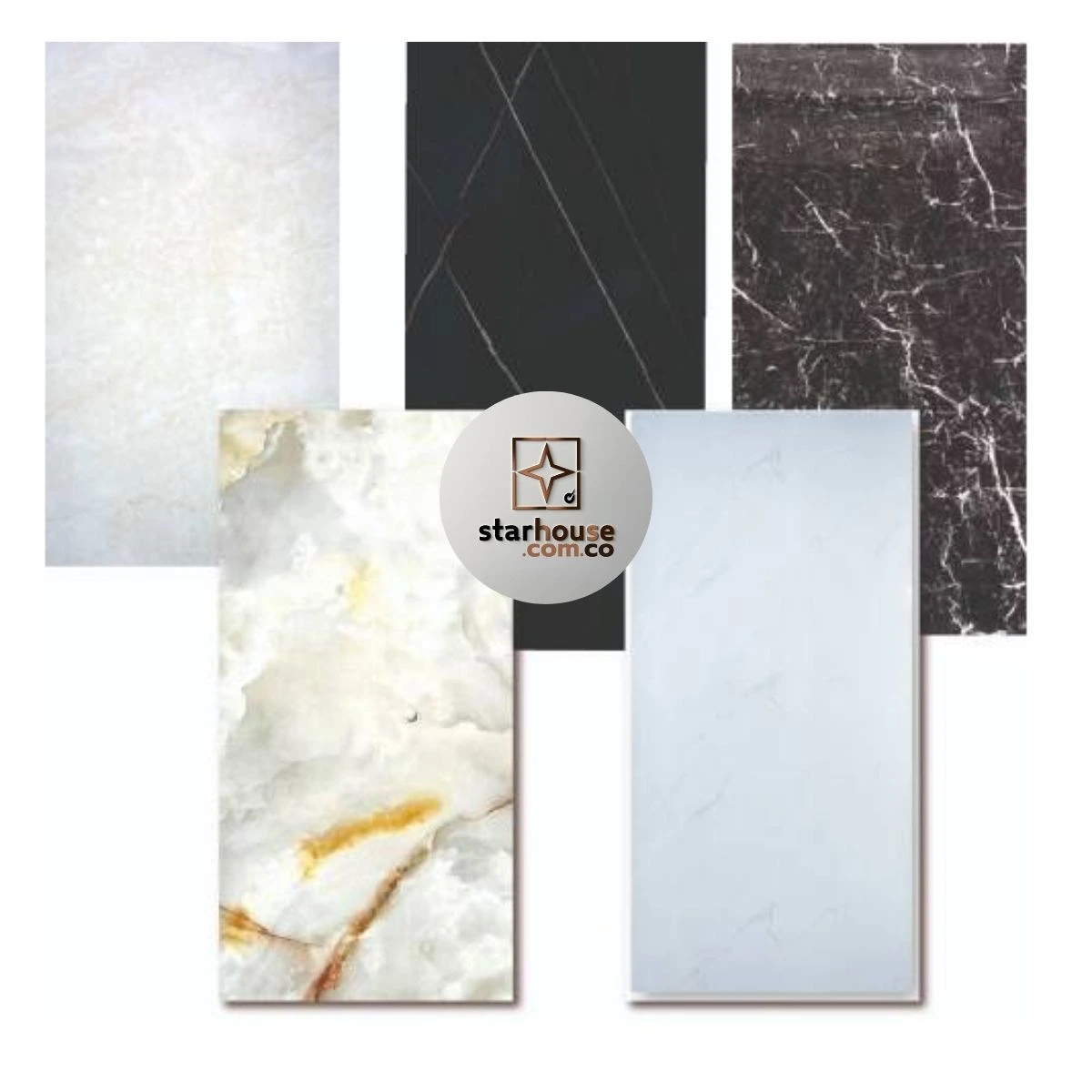 Lámina Marmolizada -  Panel UV mármol 1.22 mts x 2.44 mts - Imagen 6