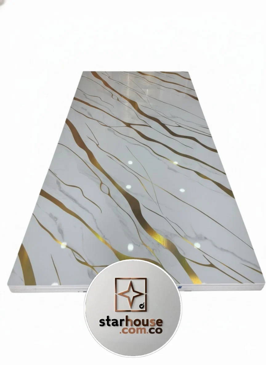 Lámina Marmolizada UV -  1.22 mts x 2.44 mts - Imagen 3