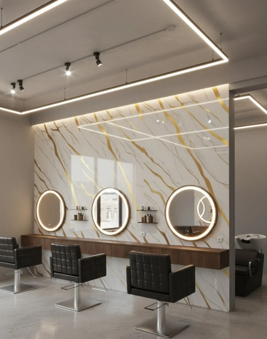 Lámina Marmolizada UV -  1.22 mts x 2.44 mts - Imagen 2