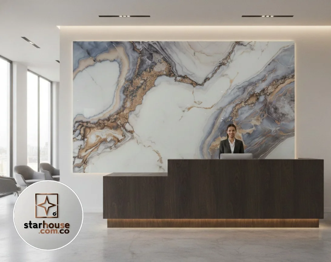 Lámina Marmolizada UV -  1.22 mts x 2.44 mts - Imagen 8