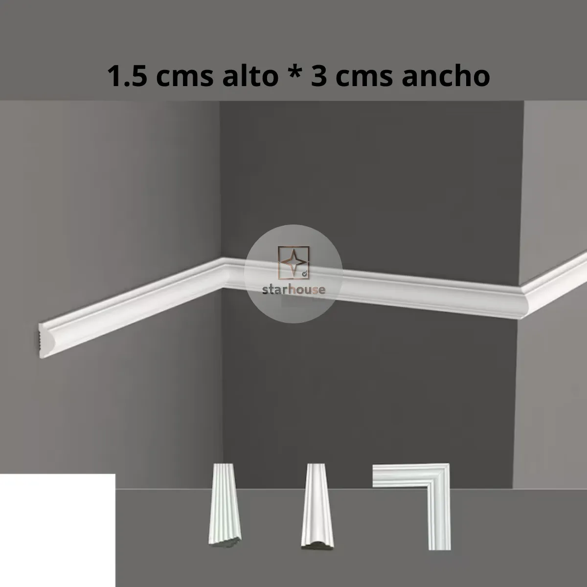 Moldura Francesa 3 cms x 2.90 mts - Imagen 2