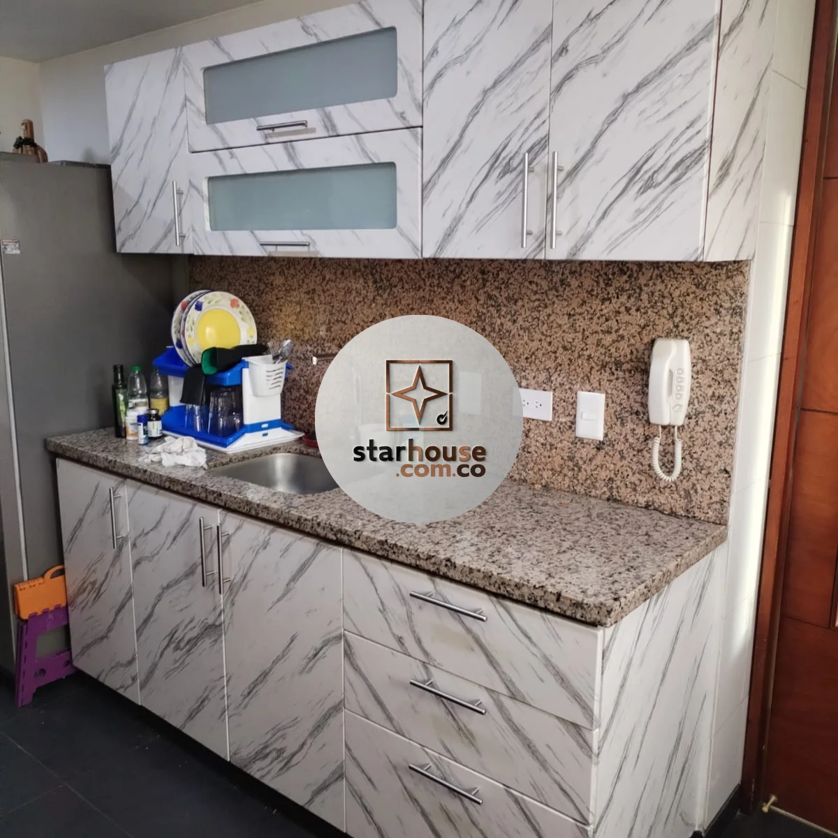 Papel tapiz adhesivo Mármol Mate 120 cms ancho - Imagen 8