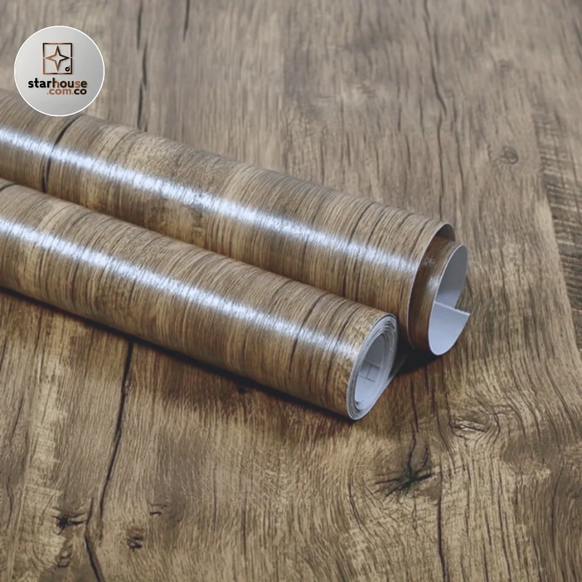 Papel adhesivo tipo madera 120 cms ancho x 1 mt largo - Imagen 9