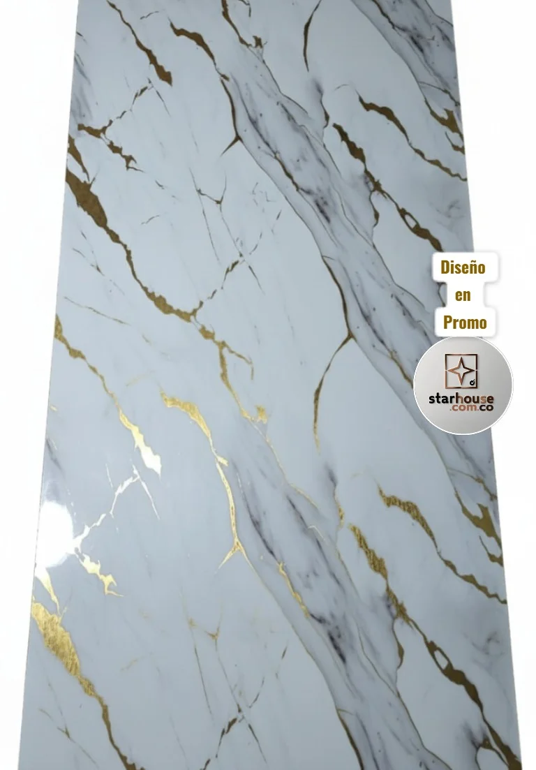 Lamina Marmolizada PVC Oferta - 1.22 mts x 2.44 mts - Imagen 2