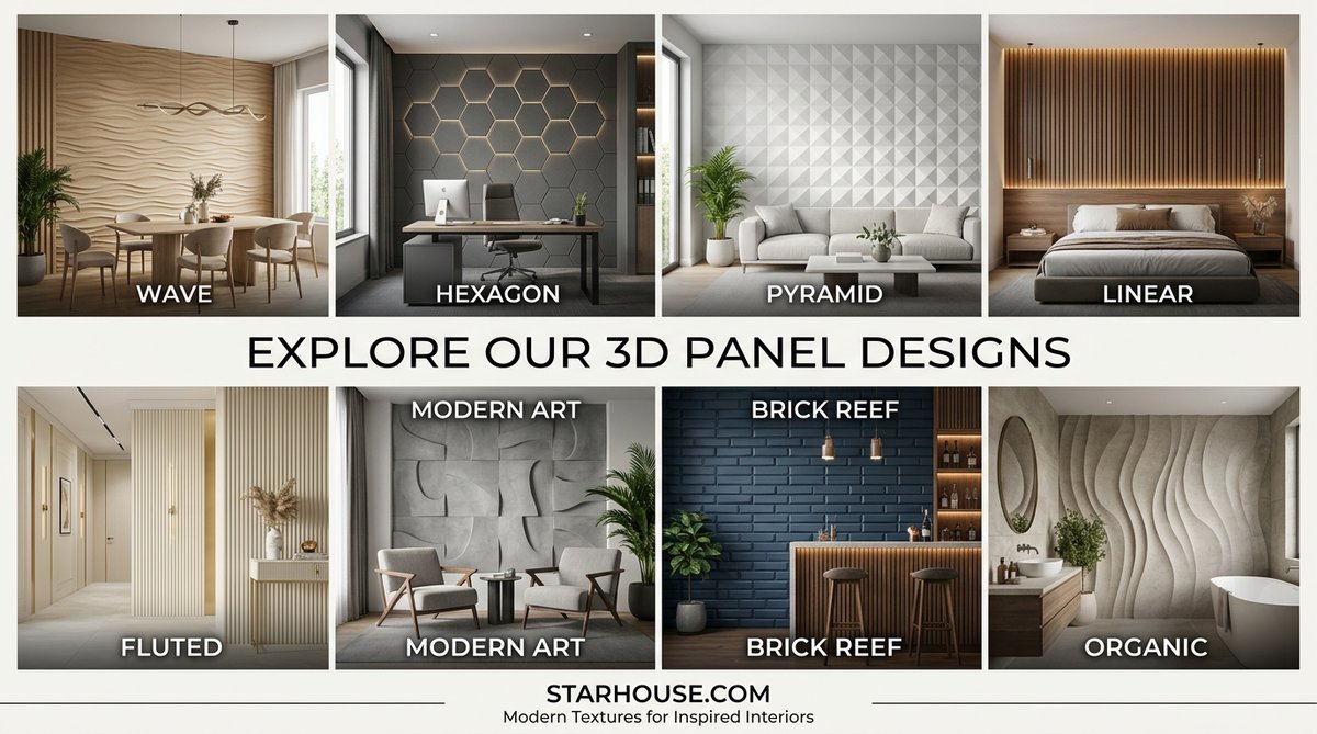 Qué Panel 3D comprar Colombia: Descubre diseños Starhouse.