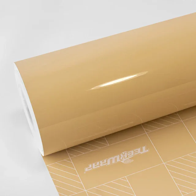 Vinilo Wrap Leather Beige | Super Brillante HD - Imagen 1