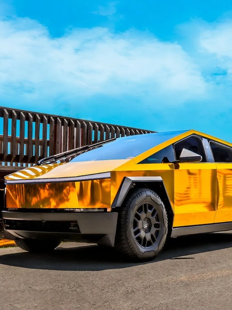 Vinilo Cromo Oro Amarillo | TeckWrap CHM02 HD - Imagen 2