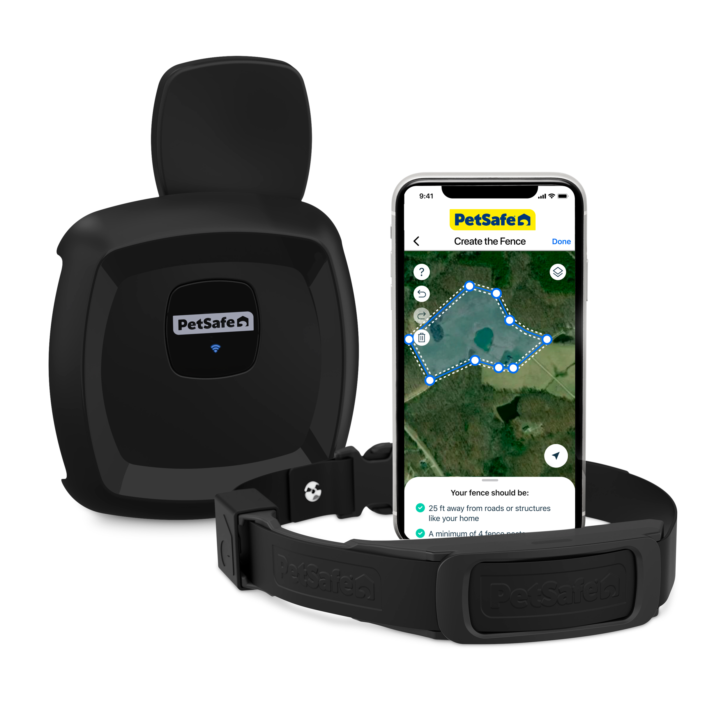 Collar Receptor Adicional Cerca Inalámbrica GPS para Perros - Imagen 1