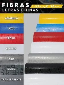 Vinilo Fibra Carbono Letra China | 160 Micras