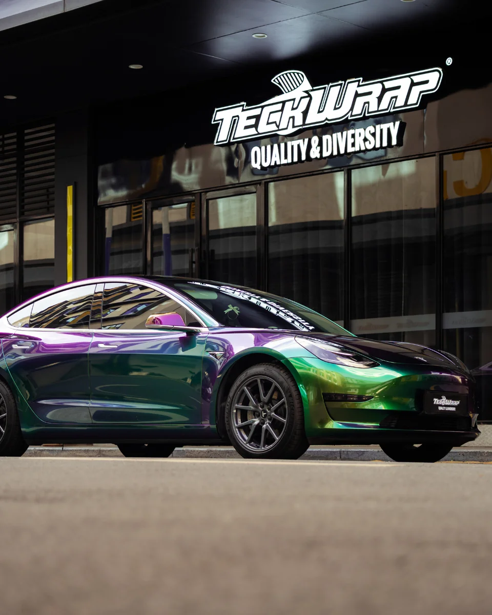 Vinilo Wrap Verde Iridiscente | Air Release HD TeckWrap - Imagen 3