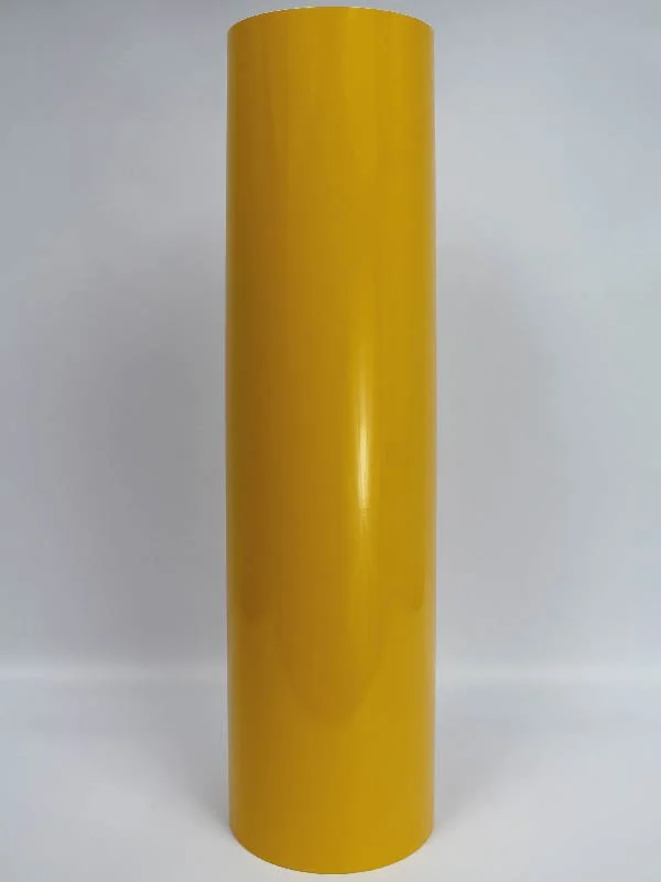 Vinilo de Corte Brillante Amarillo | 245µm Alta Adhesión - Imagen 1