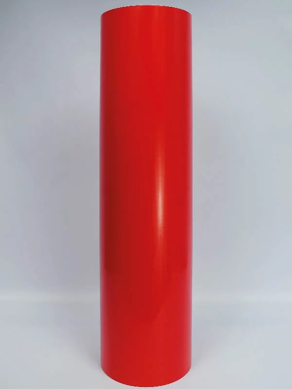 Vinilo de Corte Rojo Brillante | 0.61m Adhesivo Profesional - Imagen 1
