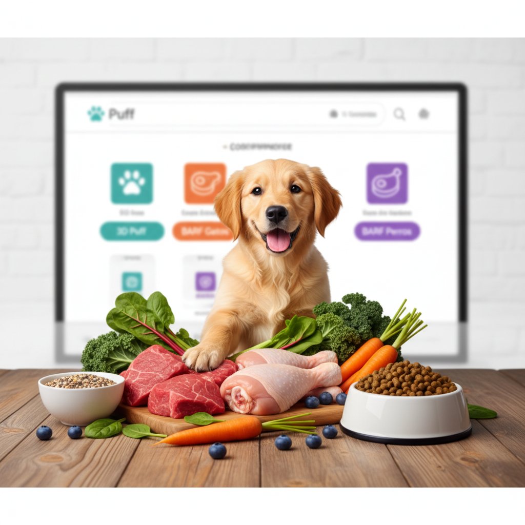 alimentacion barf para cachorros cómo elegir