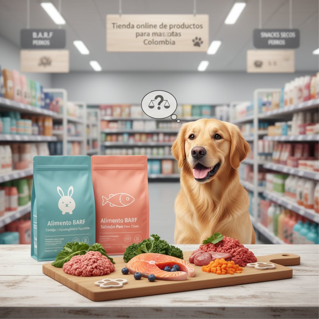 alimento barf para perros cómo elegir
