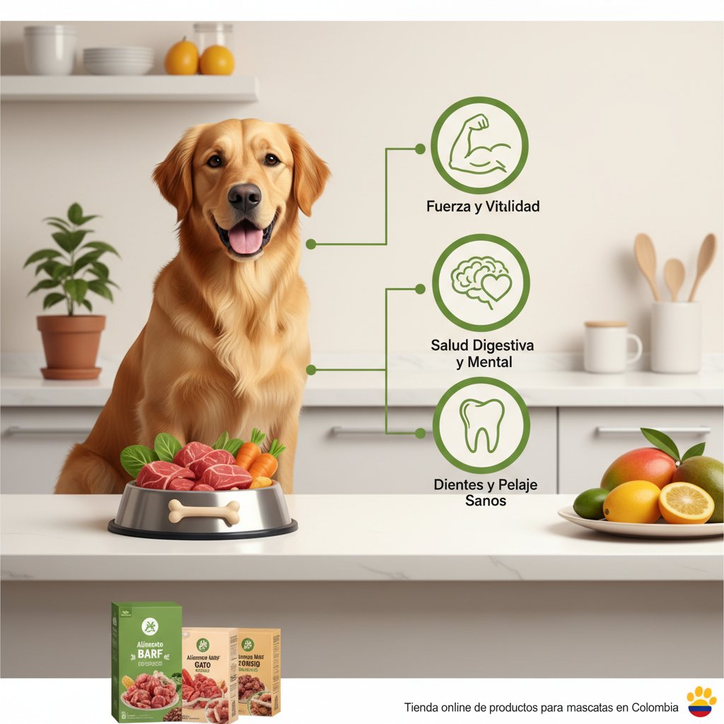 alimento crudo para perros beneficios