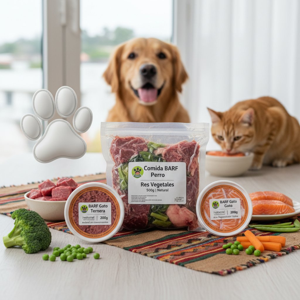 beneficios de la comida barf — alimento natural para mascotas en Colombia