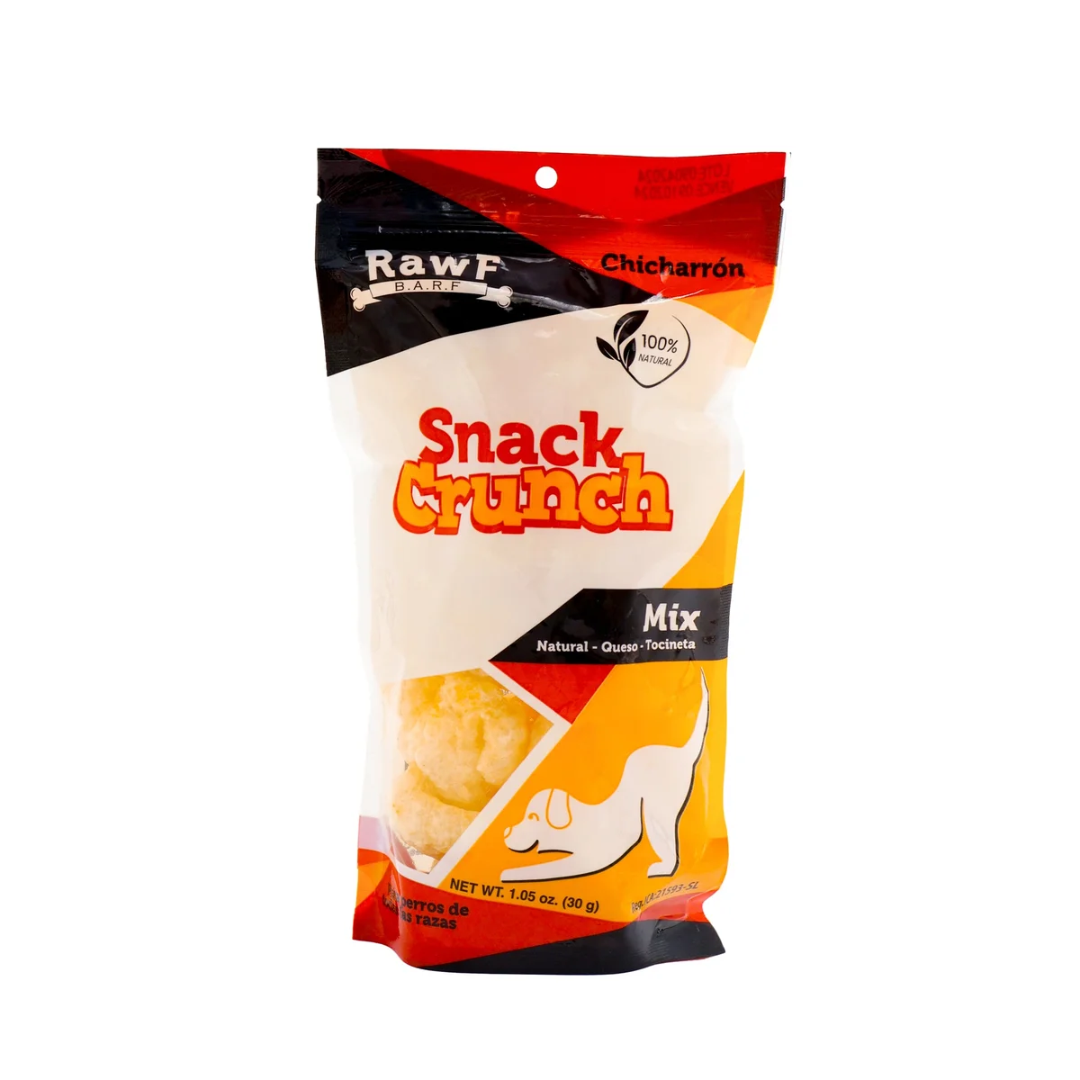 Snack Perro Crujiente | 30g Sabores Naturales - Imagen 1