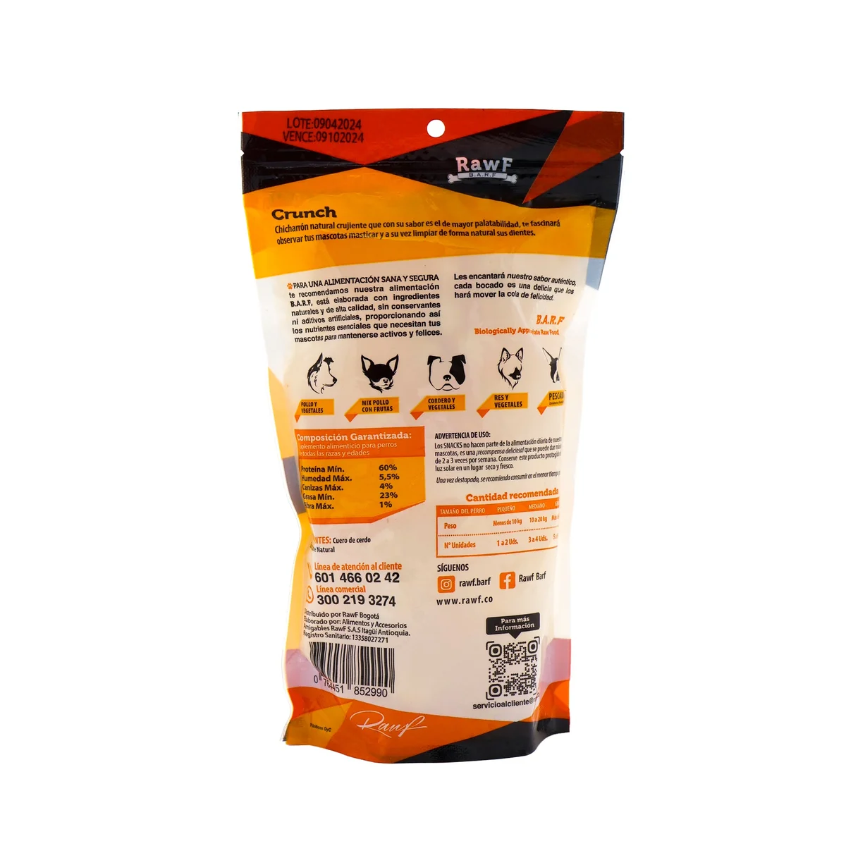 Snack Perro Crujiente | 30g Sabores Naturales - Imagen 2