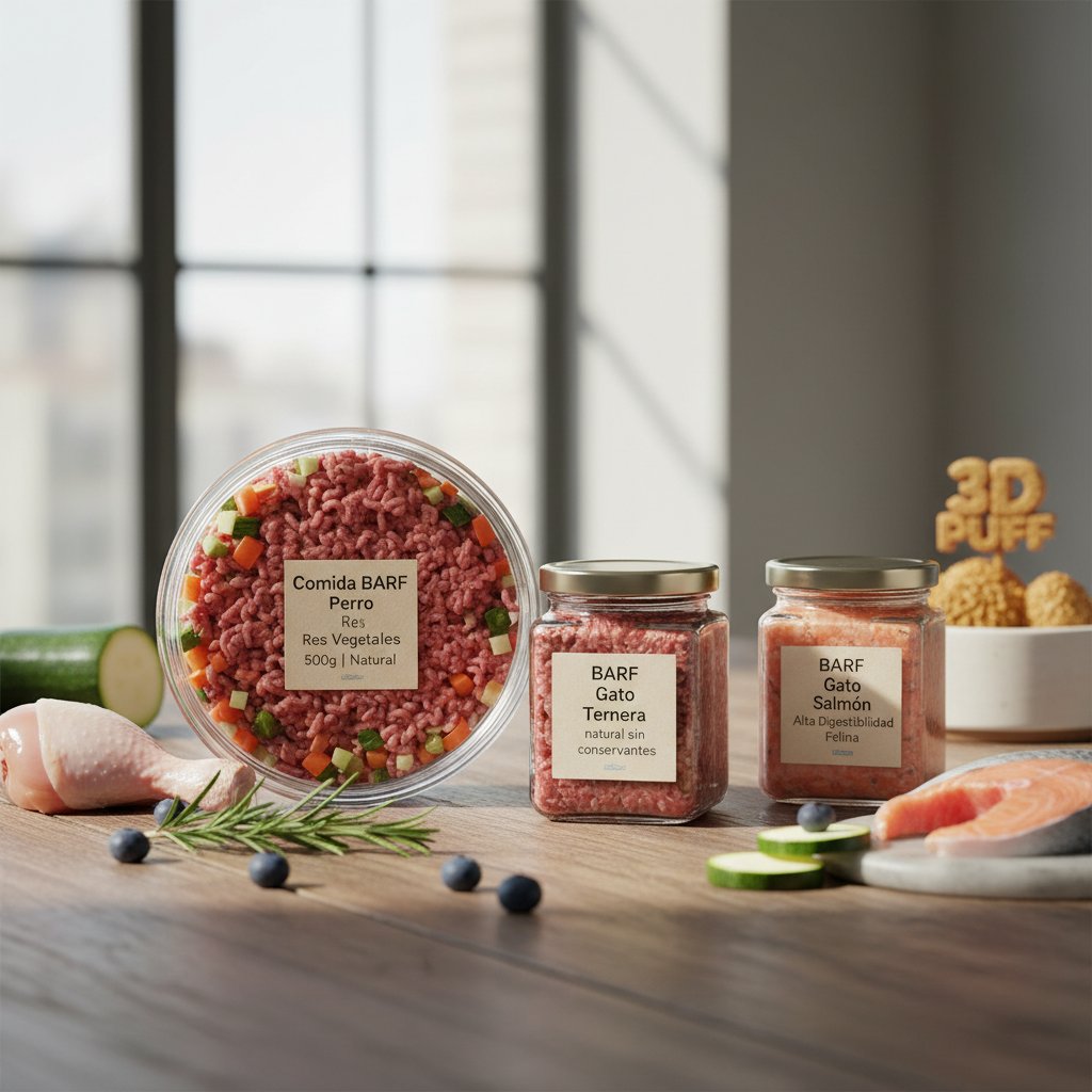 comida barf casera — alimento natural para mascotas en Colombia