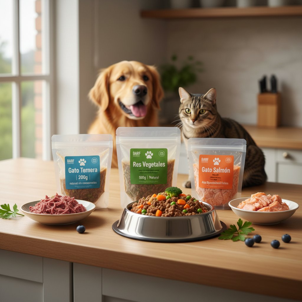 comida barf cocinada — alimento natural para mascotas en Colombia