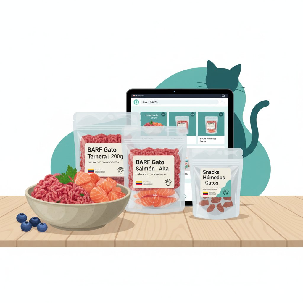 comida barf gatos cómo elegir