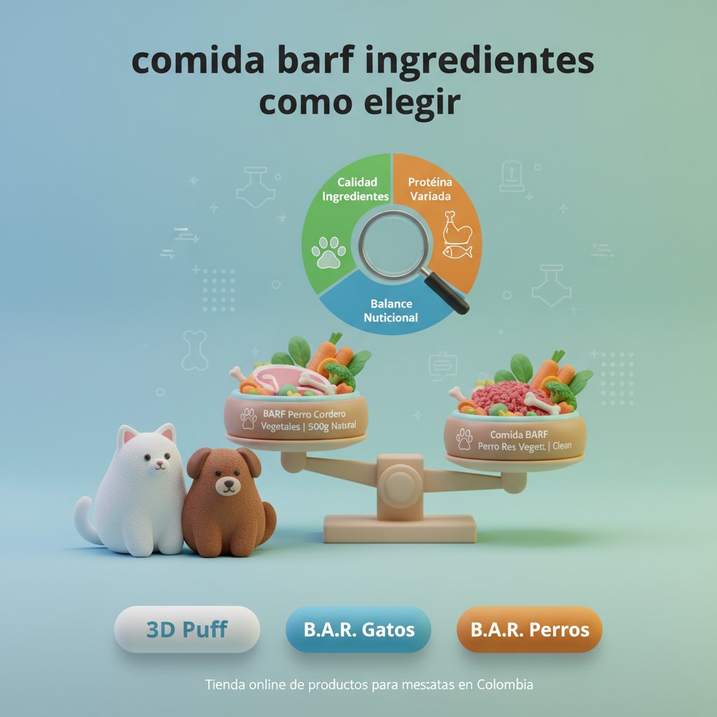 comida barf ingredientes cómo elegir