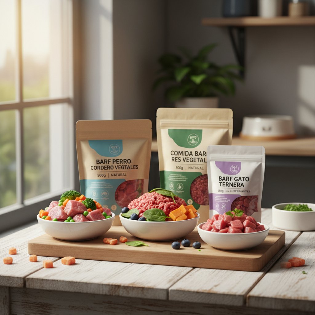comida barf ingredientes — alimento natural para mascotas en Colombia