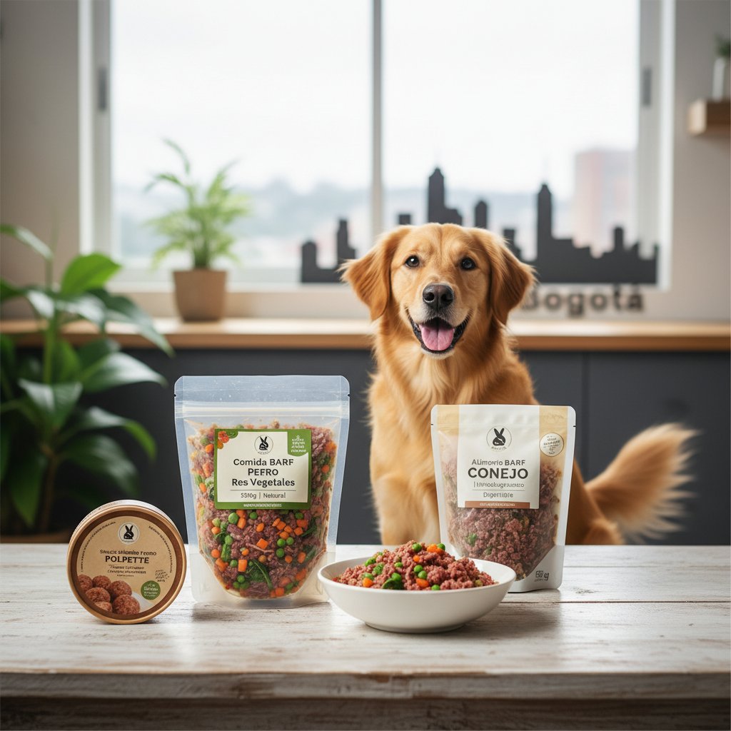 comida barf para perros bogota — alimento natural para mascotas en Colombia