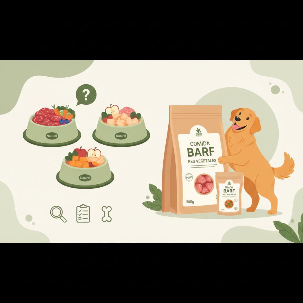 comida barf perros cómo elegir