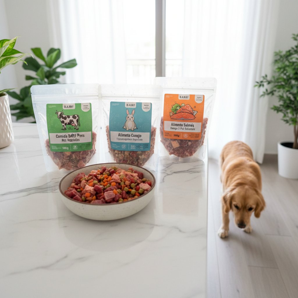 comida natural para perros barf — alimento natural para mascotas en Colombia