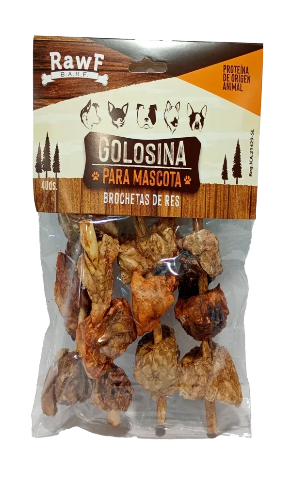 snack deshidratado perro res brochetas naturales premium StarHouse