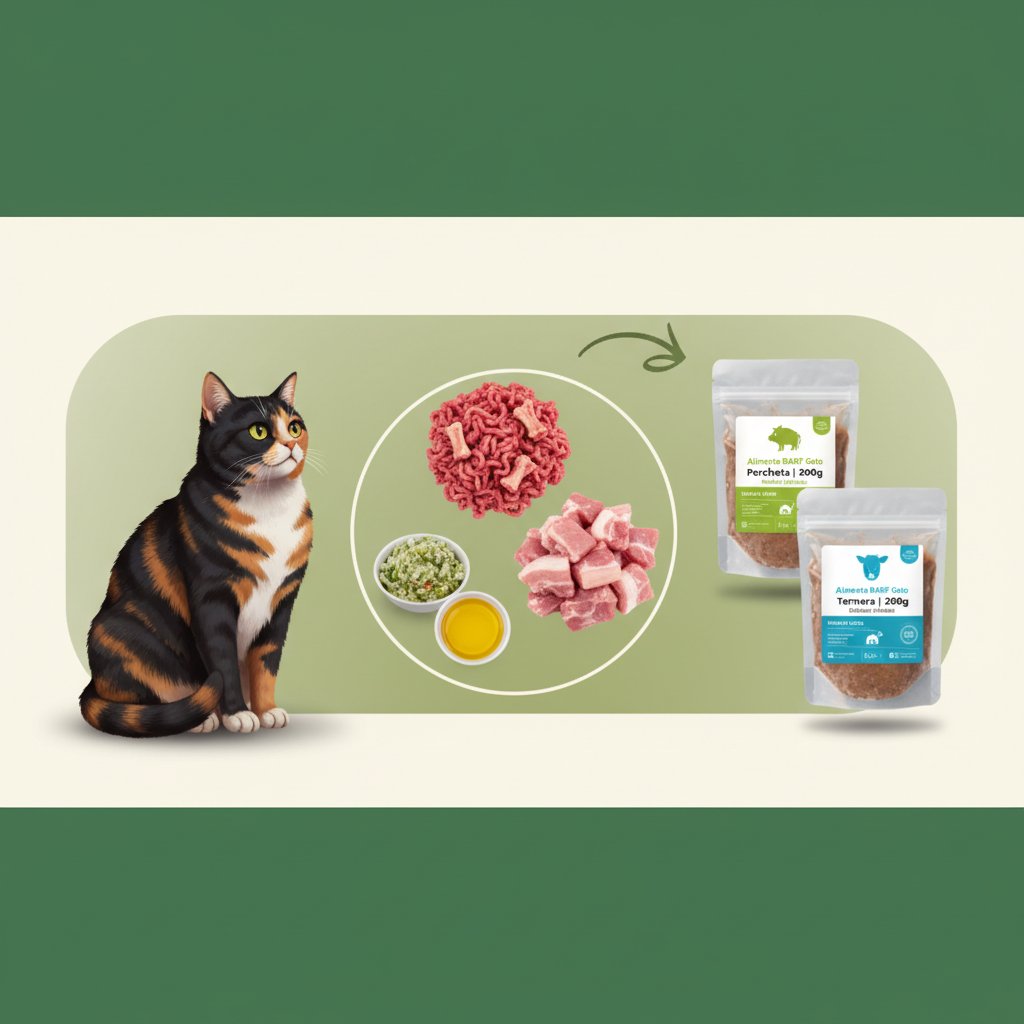 dieta barf gatos cómo elegir