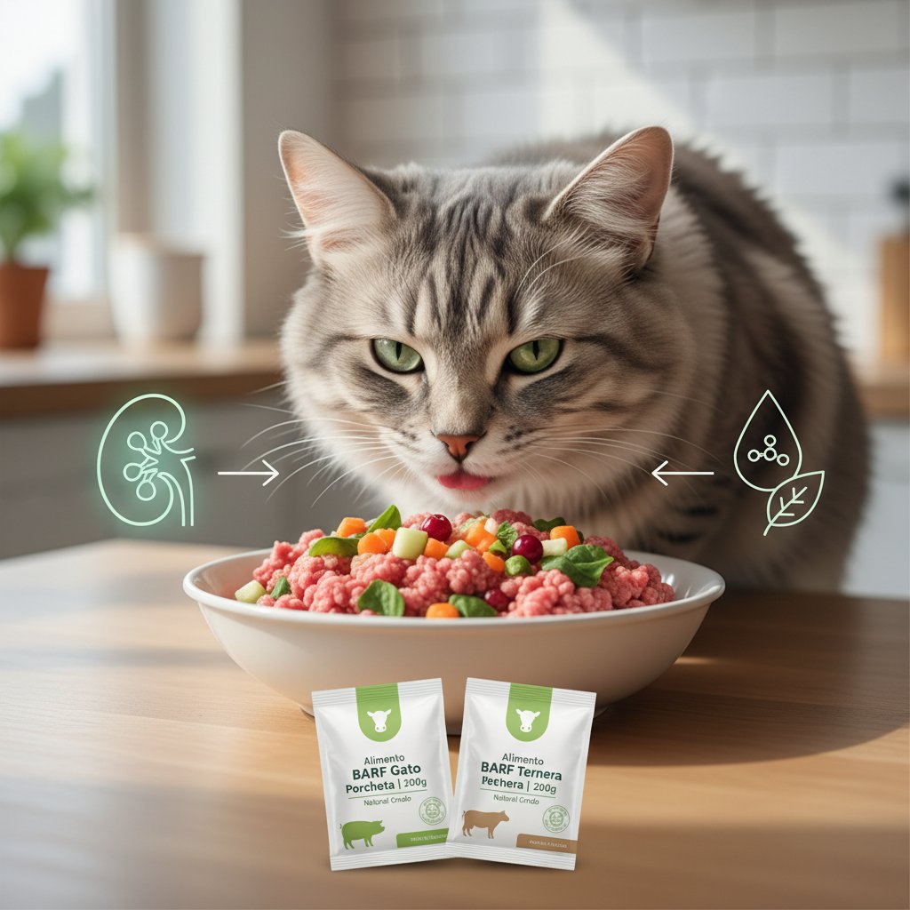 dieta barf para gatos con insuficiencia renal beneficios