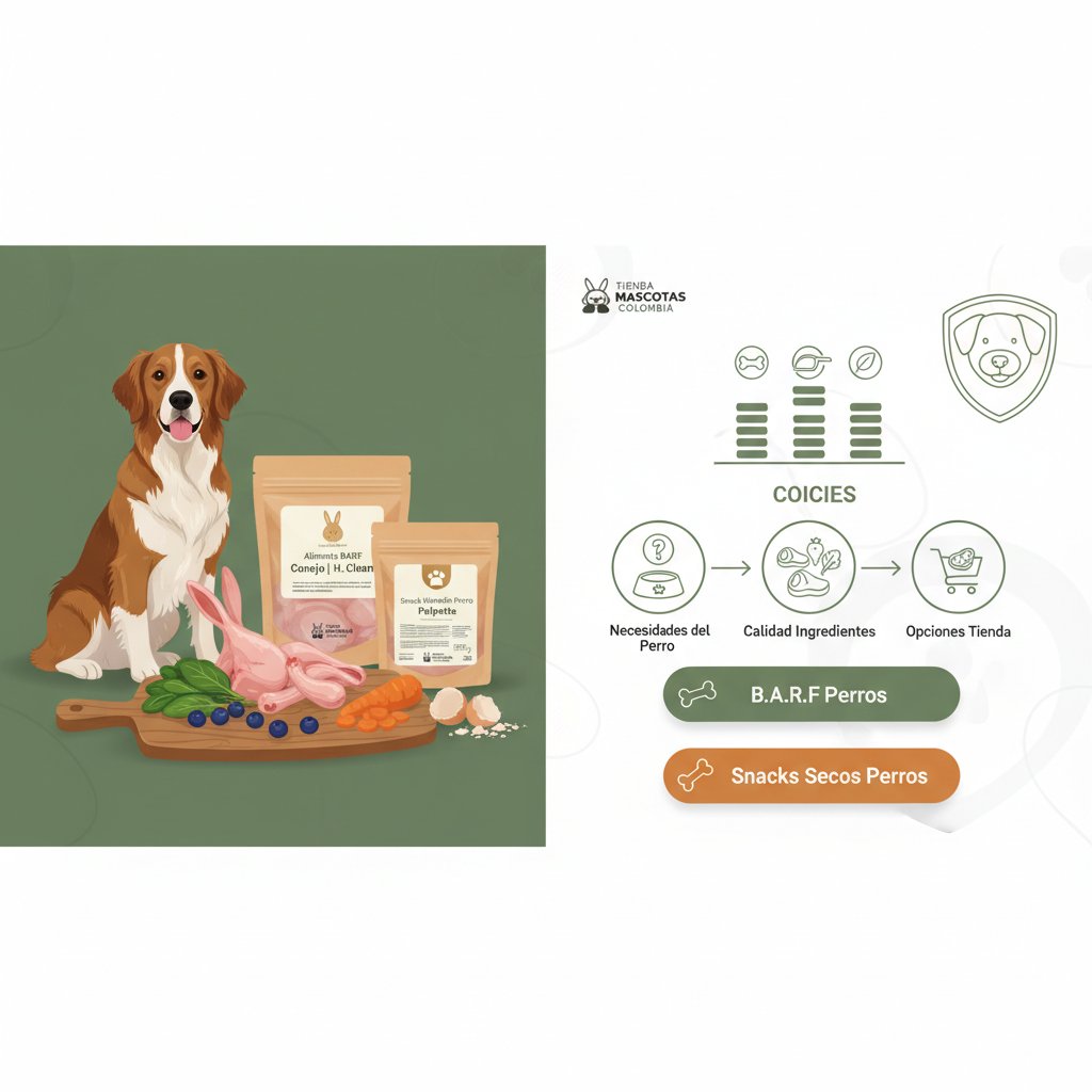 dieta barf para perros cómo elegir