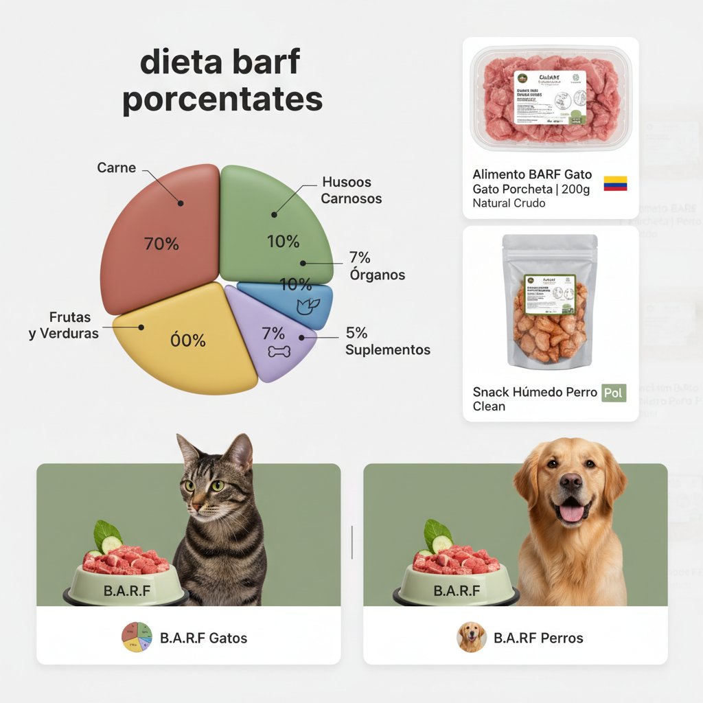 dieta barf porcentajes cómo elegir