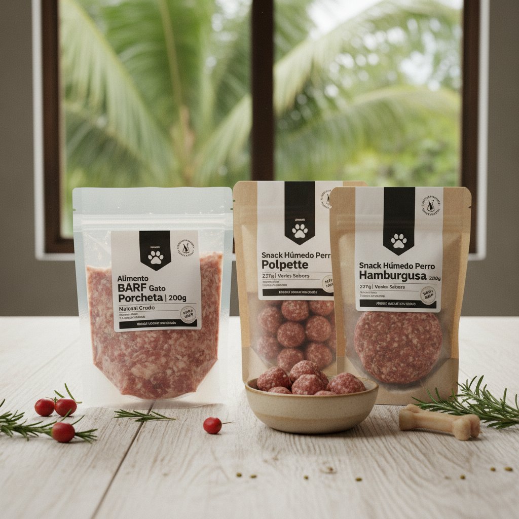 dieta barf porcentajes — alimento natural para mascotas en Colombia