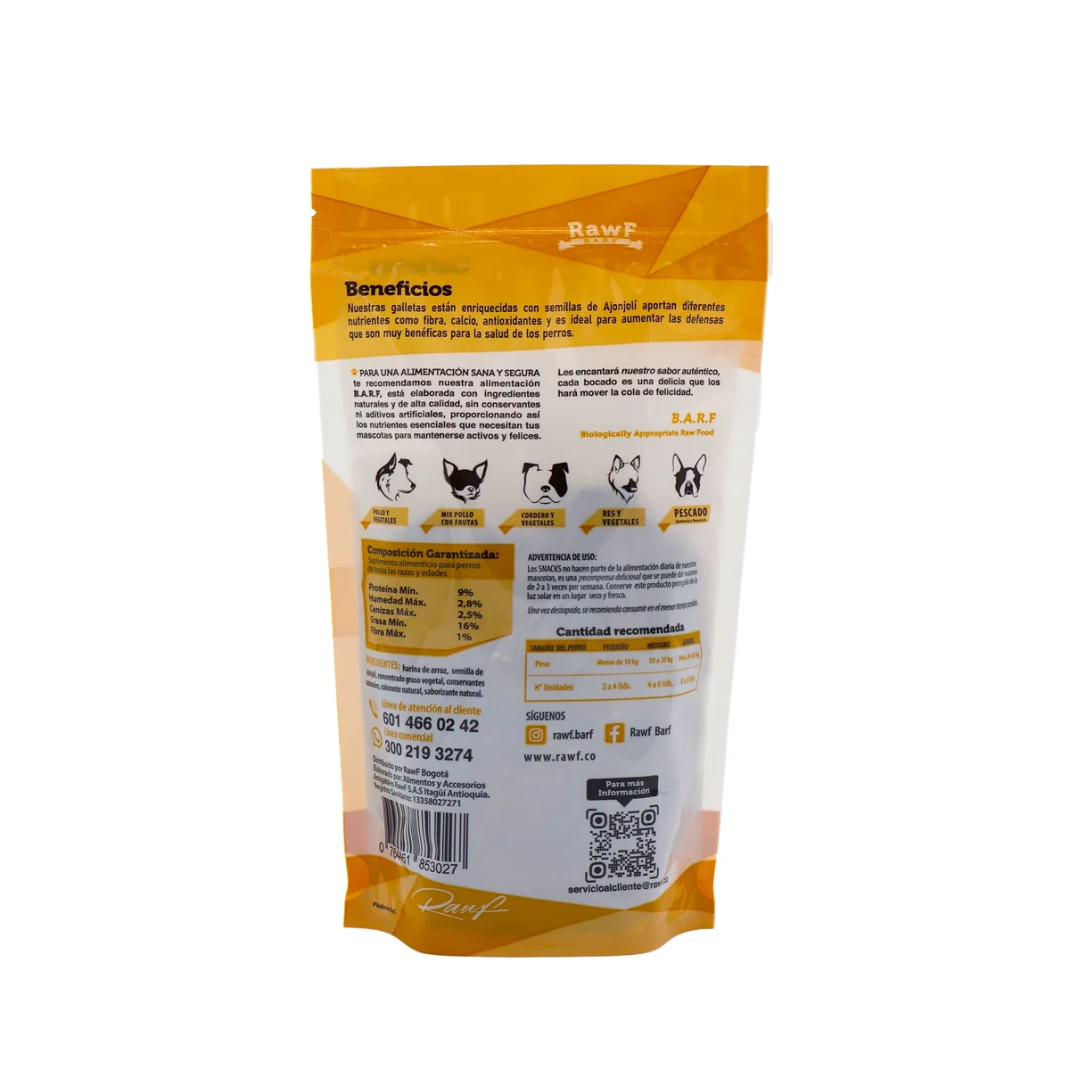 Snack Seco Perro Ancestral | Semillas Naturales x 200g - Imagen 2