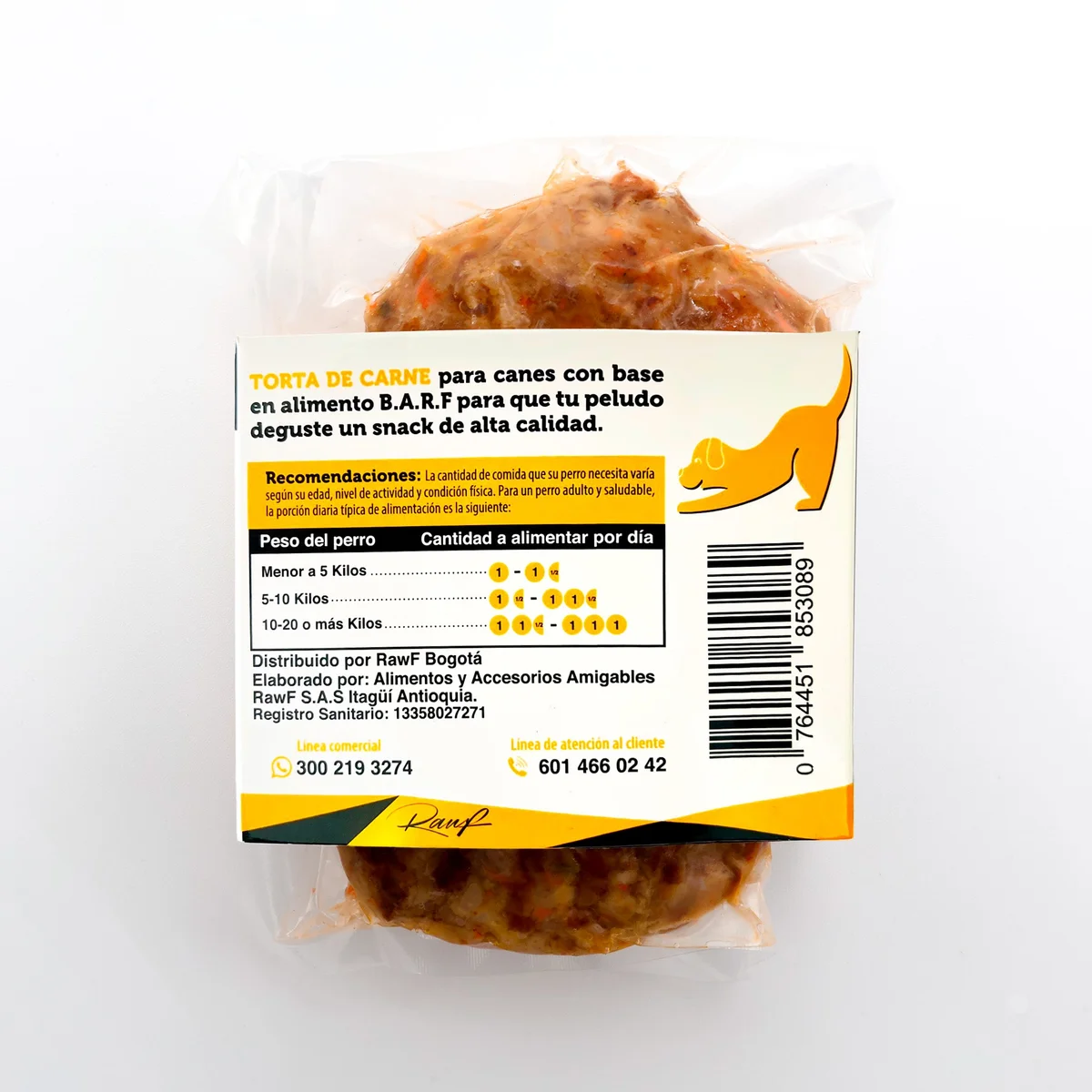 Snack Húmedo Perro | Hamburguesa 227g BARF - Imagen 10