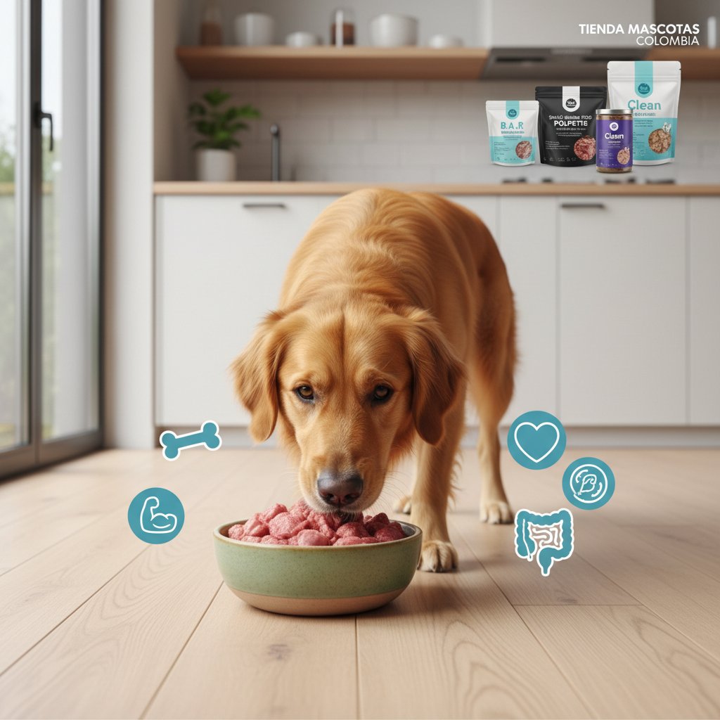 perro comiendo barf beneficios