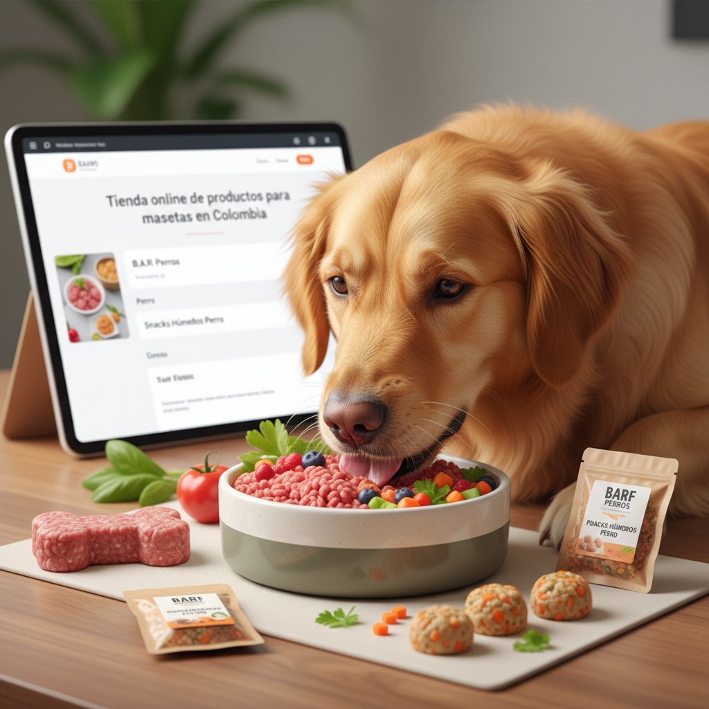 perro comiendo barf cómo elegir