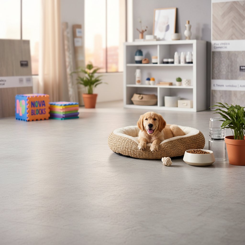 piso de estuco — alimento natural para mascotas en Colombia