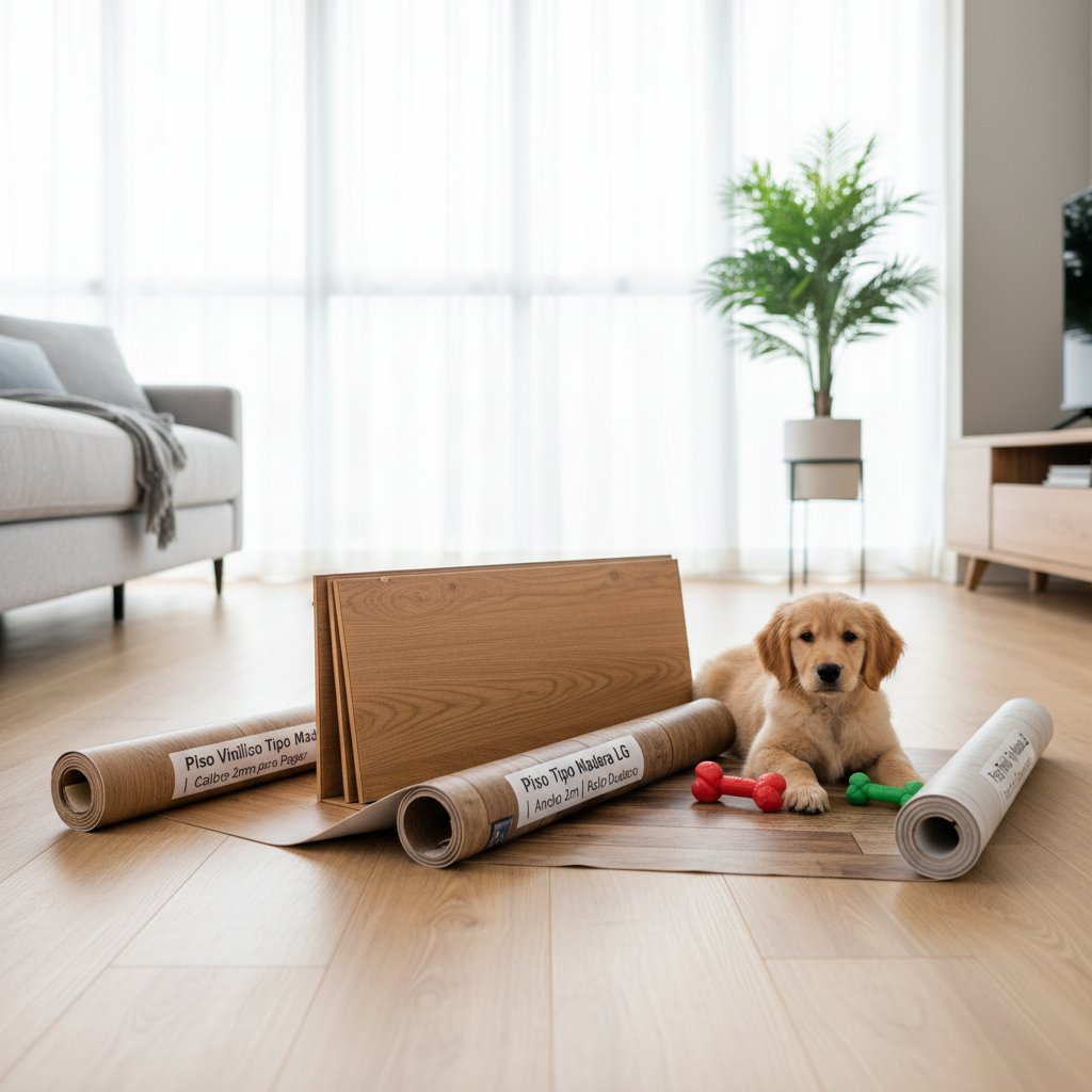 piso de madera — alimento natural para mascotas en Colombia