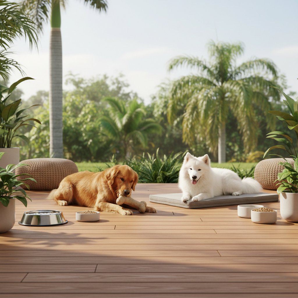 piso de madera para exteriores — alimento natural para mascotas en Colombia