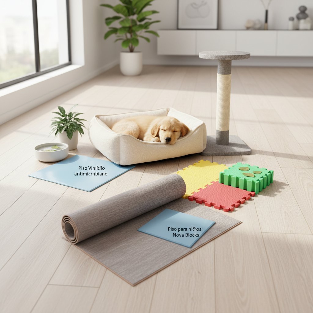 piso de tablones — alimento natural para mascotas en Colombia