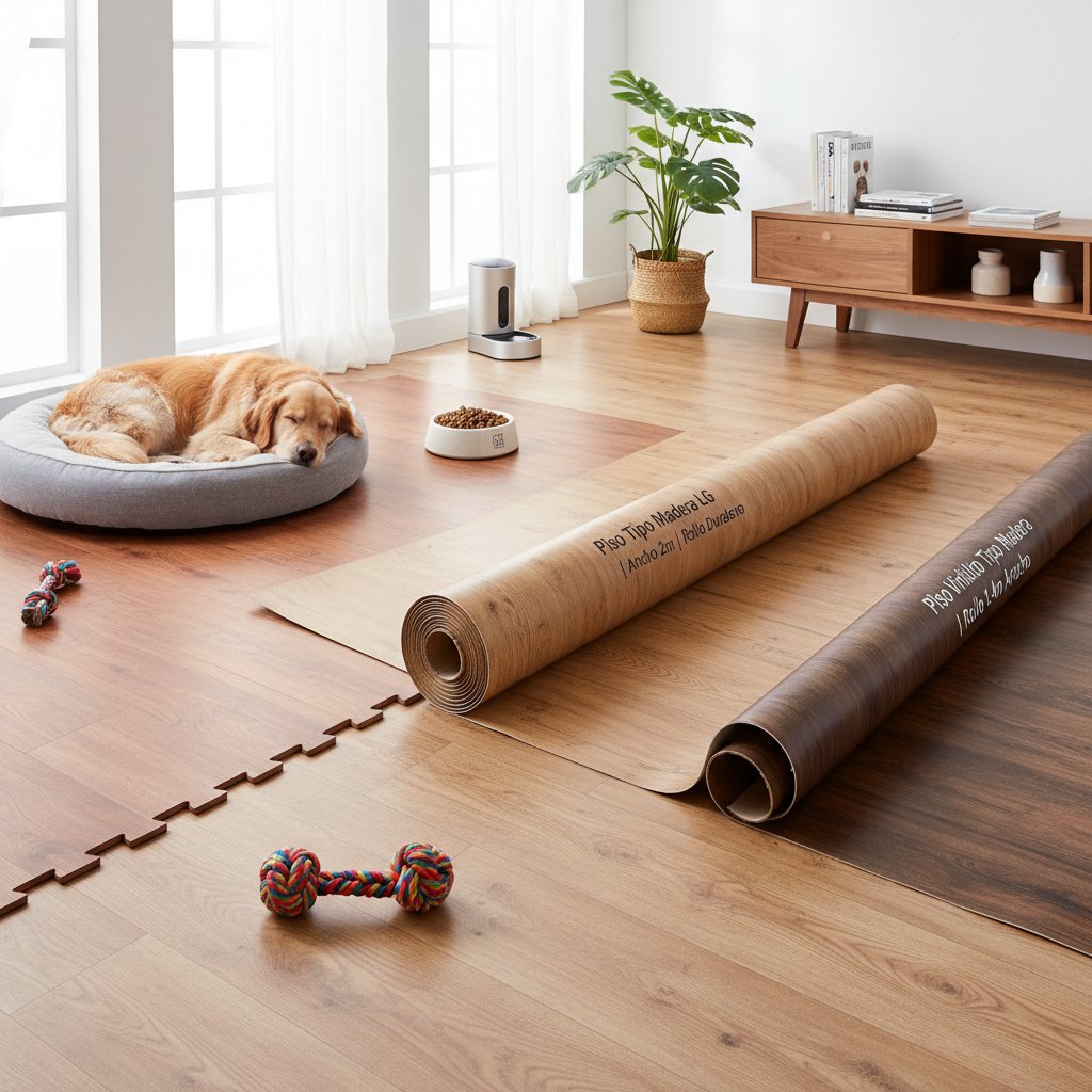 piso en madera — alimento natural para mascotas en Colombia