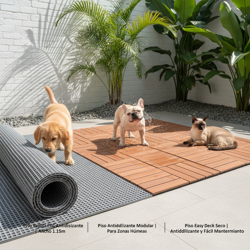 piso para exteriores — alimento natural para mascotas en Colombia