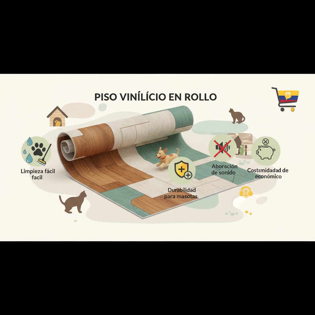 piso vinilico en rollo beneficios