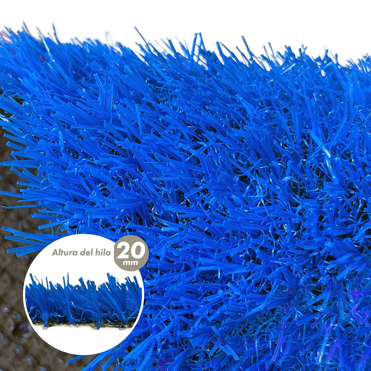 Grama Sintética Decorativa Azul | Para Jardín y Patio - Imagen 3